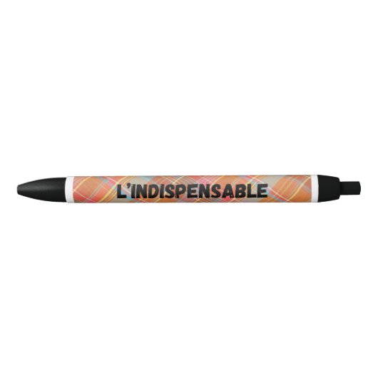 Pen "L'INDISPENSABLE" (zwart & blauw) (Voorkant)