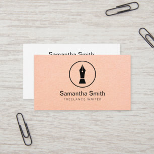 Pen Logo Freelance Schrijver en Calligrafie Schrij Visitekaartje