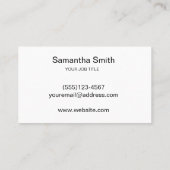 Pen Logo Freelance Writer en Calligraphy Writer Visitekaartje (Achterkant)