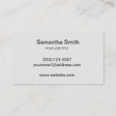 Pen Logo Freelance Writer en Calligraphy Writer Visitekaartje (Achterkant)