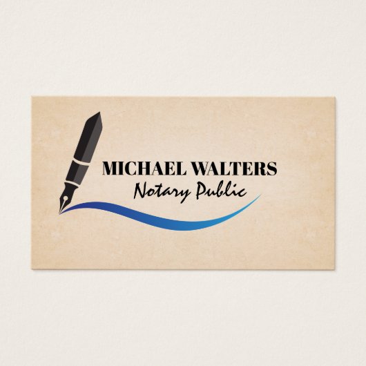 Pen Logo | Notioneel Visitekaartje (Voorkant)