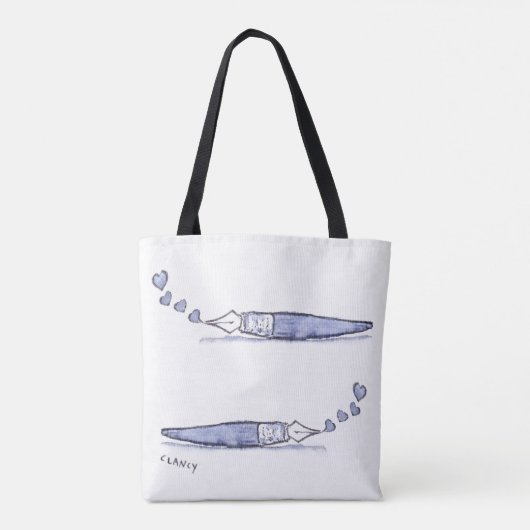 Pen Love Tote Tote Bag (Achterkant)