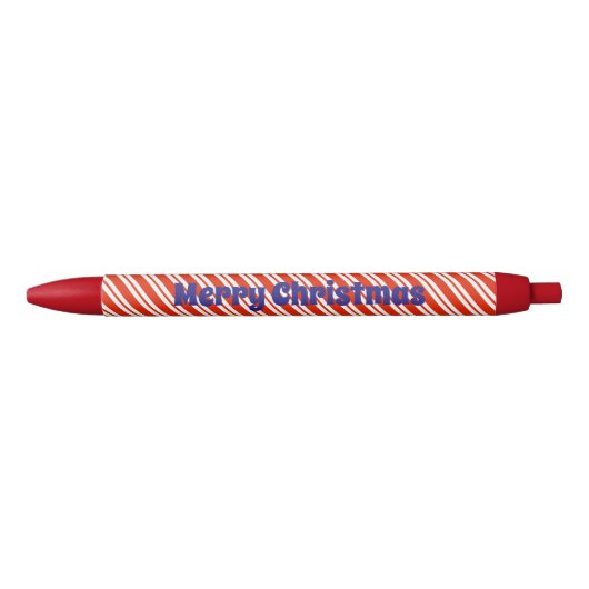 Pen met Candy Cane Strepen (Voorkant)