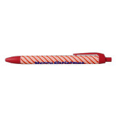 Pen met Candy Cane Strepen (Bovenkant)