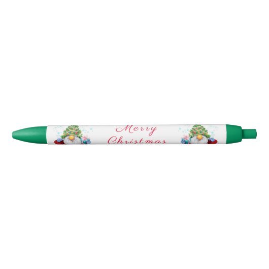 Pen met gnoom met Pet voor kerstbomen en cadeautje (Voorkant)