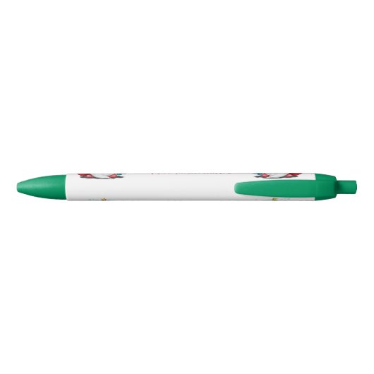 Pen met gnoom met Pet voor kerstbomen en cadeautje (Achterkant)