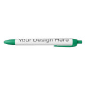 Pen met groene rand en zwarte inkt (Bodem)