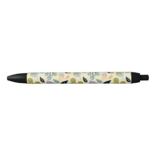 Pen met organisch bladpatroon in zachte tonen