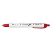 Pen met rode rand en blauwe inkt (Bodem)