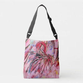 Pen met roze crossbody tas