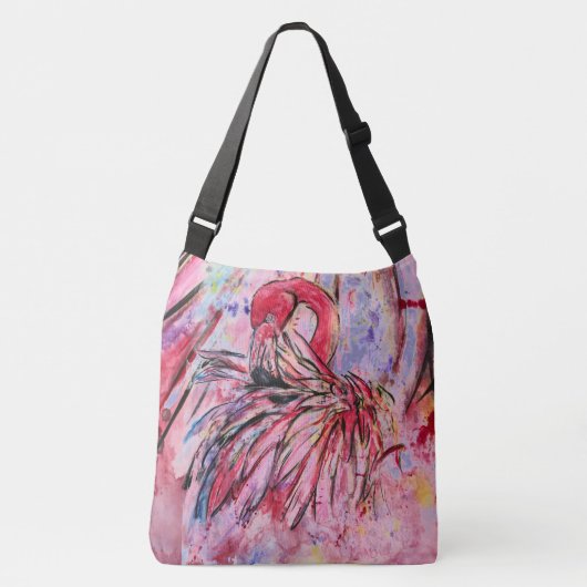 Pen met roze crossbody tas (Voorkant)