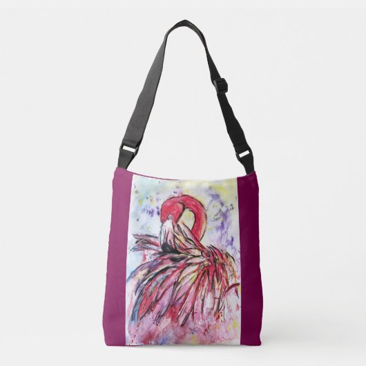 Pen met roze crossbody tas (Voorkant)