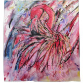 Pen met roze douchegordijn (Voorkant)