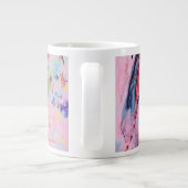Pen met roze grote koffiekop (Achterkant)
