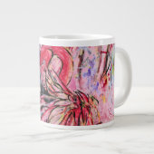 Pen met roze grote koffiekop (Voorkant rechts)