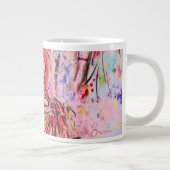 Pen met roze grote koffiekop (Rechts)