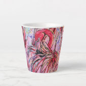 Pen met roze latte mok (Voorkant)