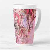 Pen met roze latte mok (Rechterhoek)
