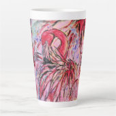 Pen met roze latte mok (Voorkant)