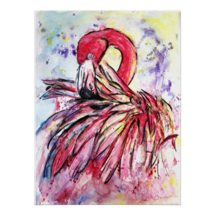 Pen met roze perfect poster