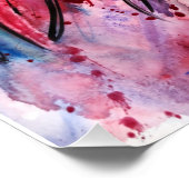 Pen met roze perfect poster (Hoek)