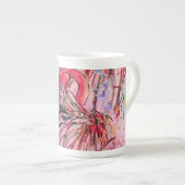 Pen met roze porselein kop (Voorkant rechts)