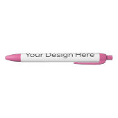 Pen met roze rand en zwarte inkt (Bodem)