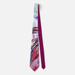 Pen met roze stropdas