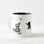 Pen Ninja Tweekleurige Koffiemok (Voorkant links)