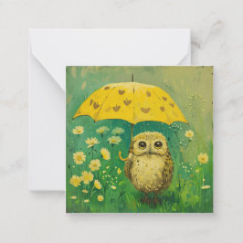 Pen Pal Pals: Stuur Raindrops & Smiles met Uil Notitiekaartje