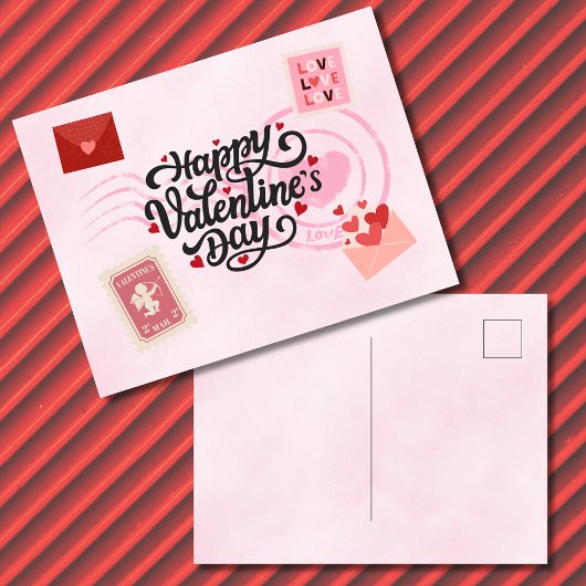 Pen Pal Valentine's Day Postcard Briefkaart
