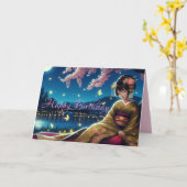 Pen Pal Vriend Verjaardag Kaart (Gele Bloem)