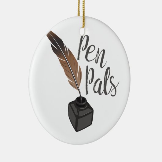 Pen Pals Keramisch Ornament (Rechts)