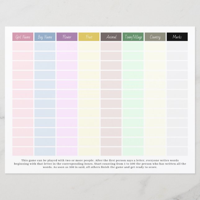 Pen & Paper Game Leuk met familie, vrienden, feest (Voorkant)