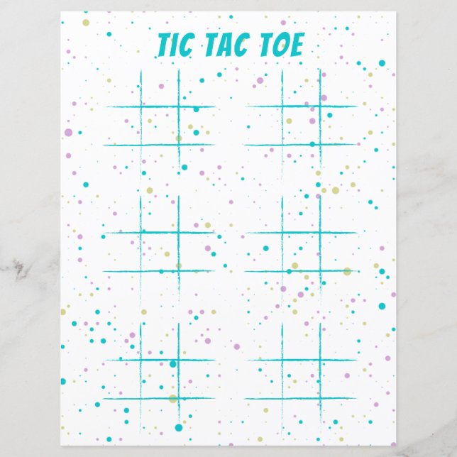 Pen & Paper Game Tic Tac Toe Fun (Voorkant)