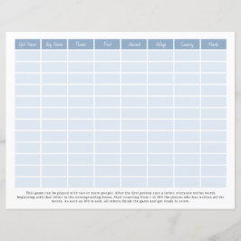 Pen & Paper Game voor familie, vrienden, feestjes