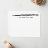  pen Persoonlijke notitiekaart Notitiekaartje (Voorkant / Achterkant in situ)