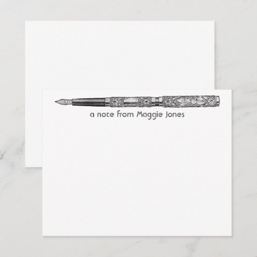  pen Persoonlijke notitiekaart Notitiekaartje (Voorkant / Achterkant)