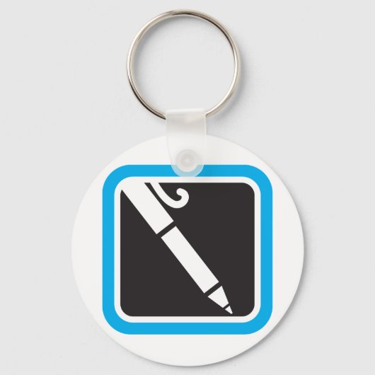 Pen pictogram sleutelhanger (Voorkant)