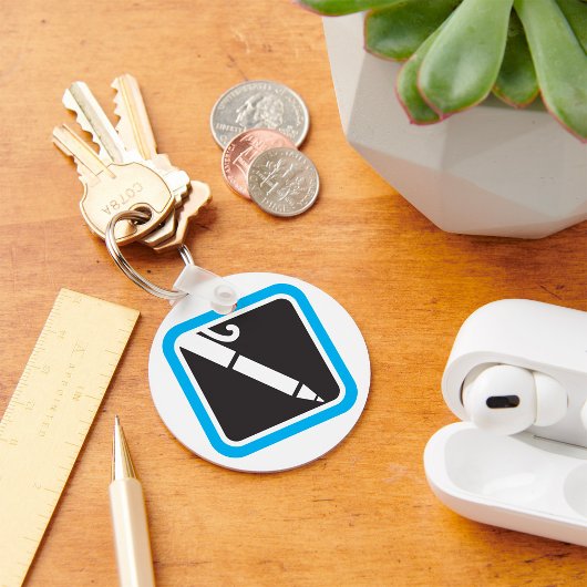 Pen pictogram sleutelhanger