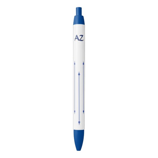 Pen - Pijlen met Initialen (Voorkant Verticaal)