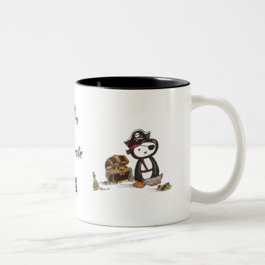 Pen Pirate Tweekleurige Koffiemok (Rechts)