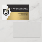 Pen Quill Contract Logo | beroeps Visitekaartje (Voorkant / Achterkant)