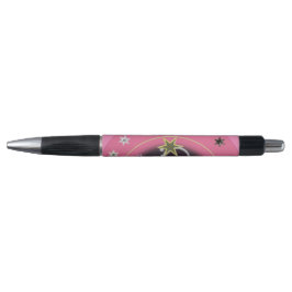 Pen roze gele ster