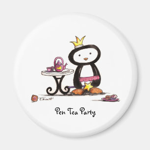 Pen Tea Party Magneet