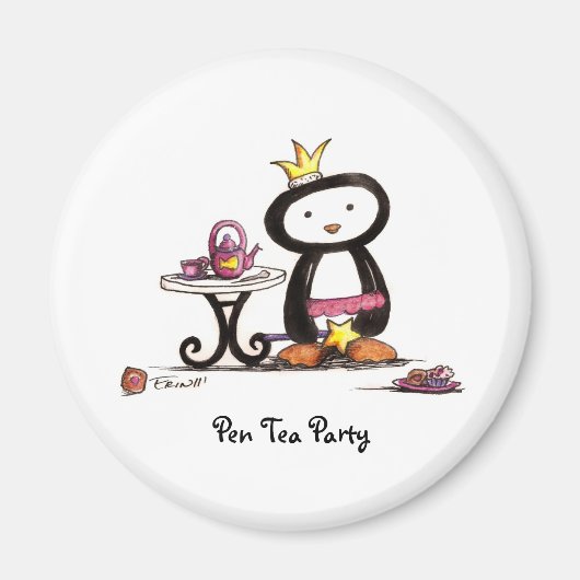 Pen Tea Party Magneet (Voorkant)