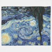 Pen Tool Van Gogh Fleece Blanket (Voorkant (Horizontaal))