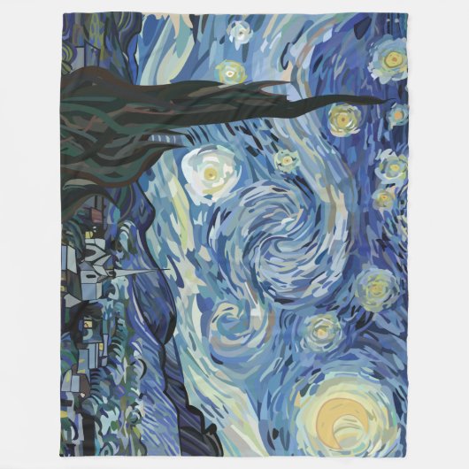 Pen Tool Van Gogh Fleece Blanket Deken (Voorkant)