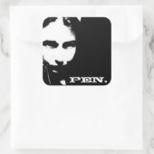 Pen. Vierkante Sticker (Tas)