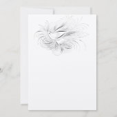 Pen Vlaams liefdesvogel Uitnodiging tot bruiloft (Achterkant)